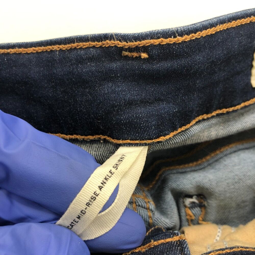 Rag & Bone Cate Mid Rise Ankle Skinny 25 (Fits 28W 27L) Mid Rise Jeans HR1 - Picture 8 of 12